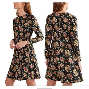 Boden Crew Neck Fit-And-Flare Dress